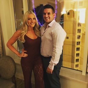 Maroon lace jumpsuit